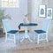 International Concepts Round 42 in. Dual Drop Leaf Dining Table with 2 Slat Back Chairs - 3 Piece Dining Set, 42 in W K05-42DP-C13P - alternate 4